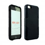 Wholesale iPhone 5C Mesh Hybrid Case (Black - Black)